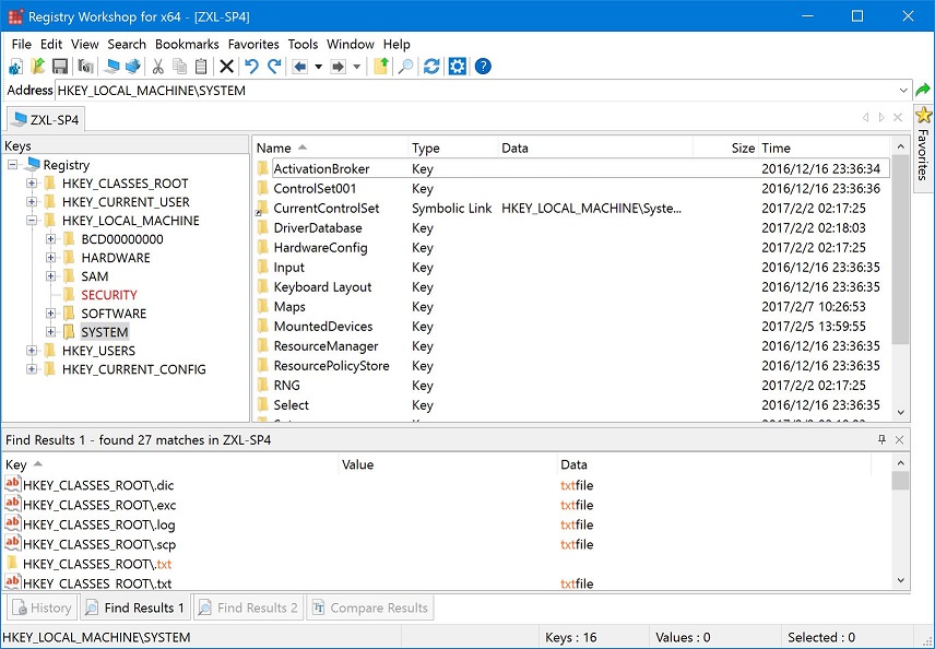 Click to view Registry Workshop 4.6.0 screenshot